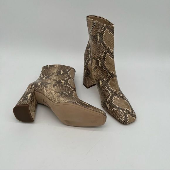 New! SAM EDELMAN Women’s Codie Snakeskin-Embossed Ankle Boots Size 9 - Picture 7 of 14